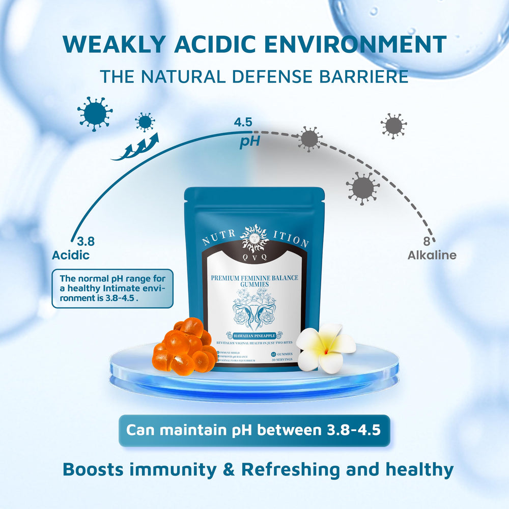 QVQ gummies with water for easy daily intake