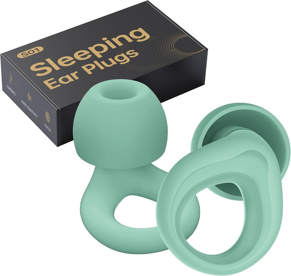 QWH earplugs 30dB noise reduction for peaceful nights and focused days.