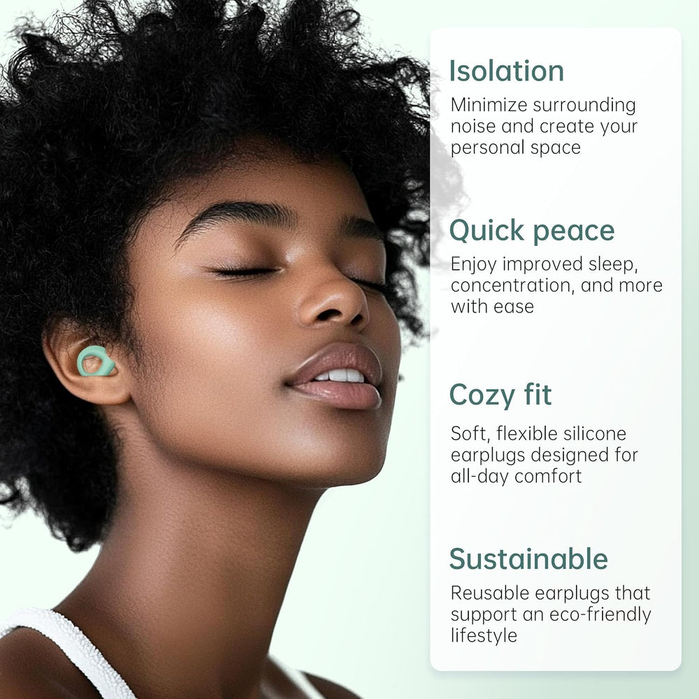 QWH earplugs with silicone comfort fit reduce irritation for side sleepers.