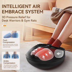 Side view of QXC Shiatsu Foot Massager showing ergonomic contour