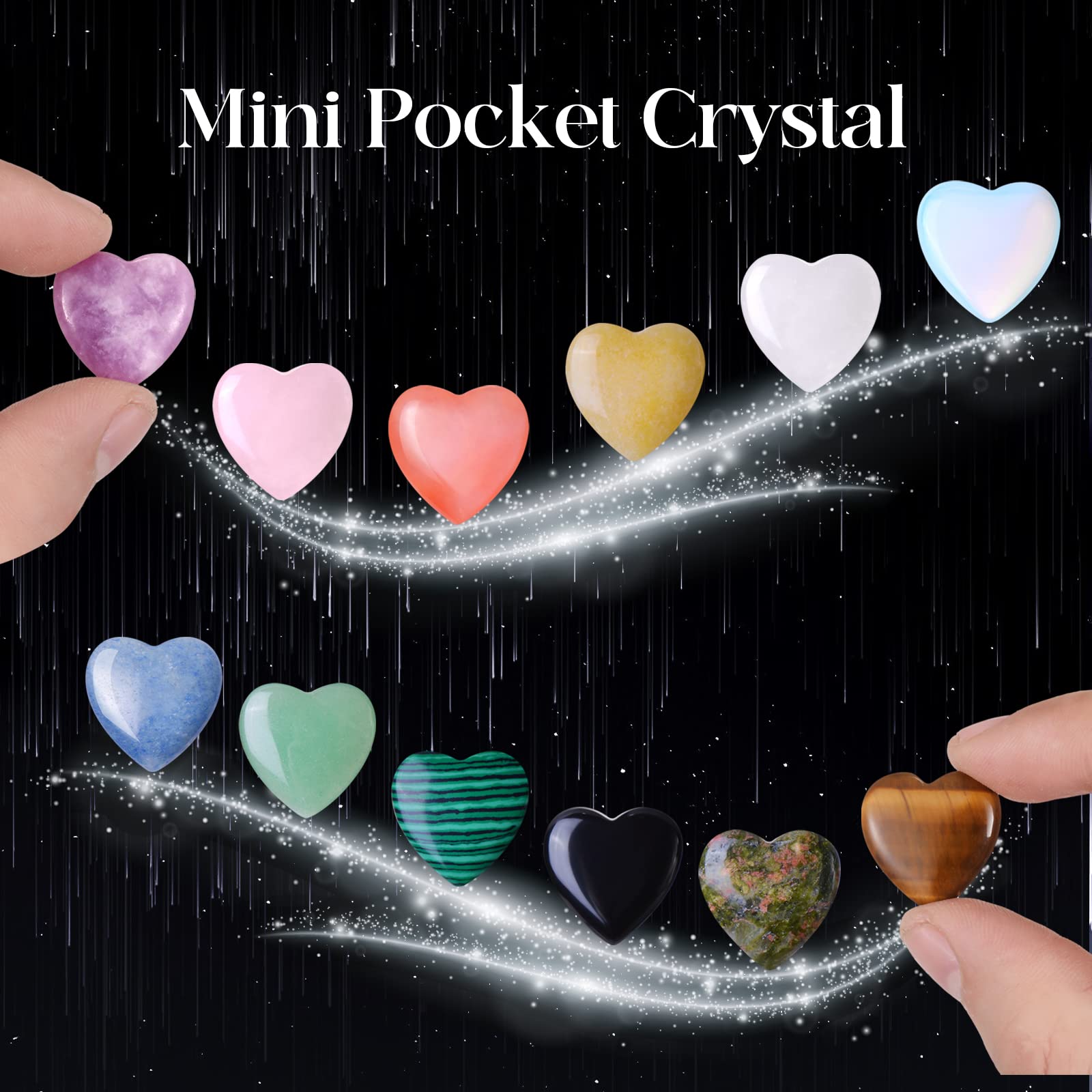 QYDCX heart crystal obsidian offers grounding and mindful awareness