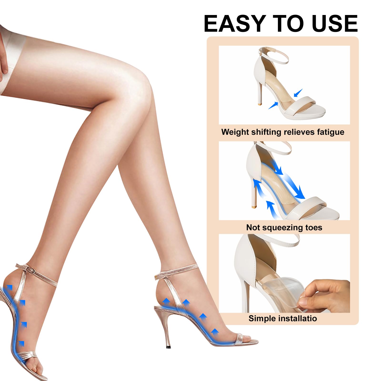 QZFQZF ergonomic design follows natural foot shape for comfort