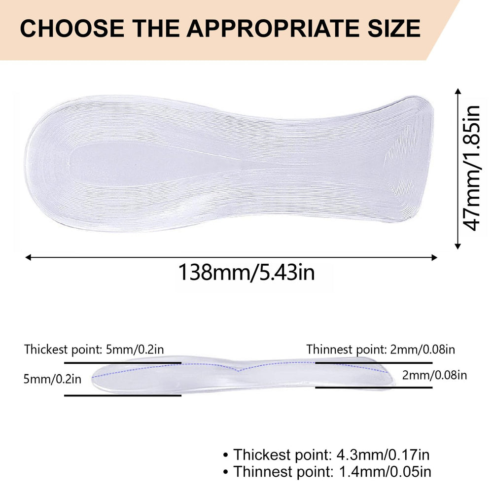 QZFQZF gel insoles soft-adhesion top surface offers gentle support.