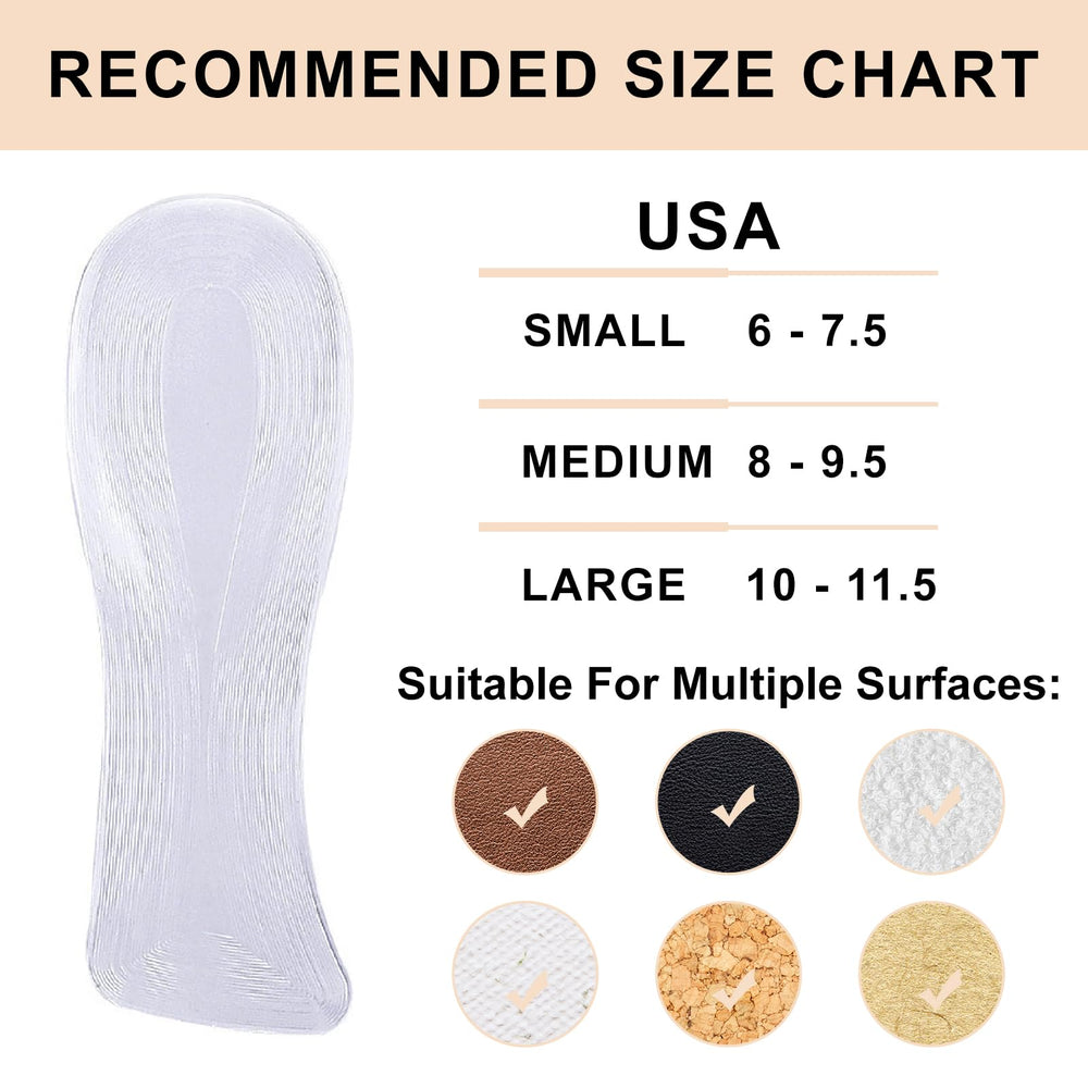QZFQZF high-heel insoles on shoe demonstrates discreet comfort.