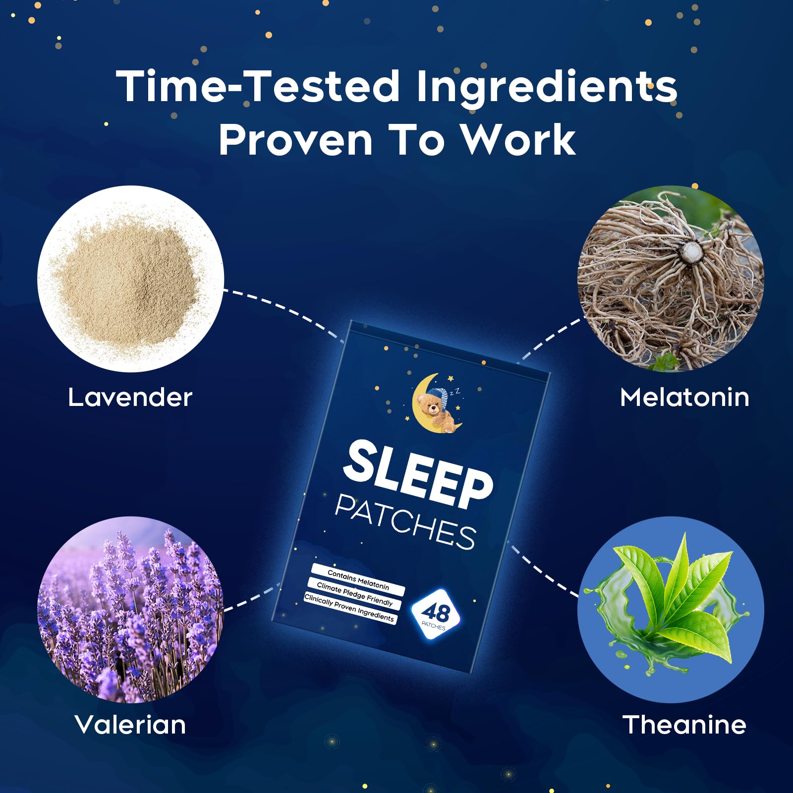 RAAYAM deep sleep patches front view for easy nightly application