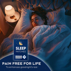 RAAYAM patch applied to the arm, simple sleep support on skin