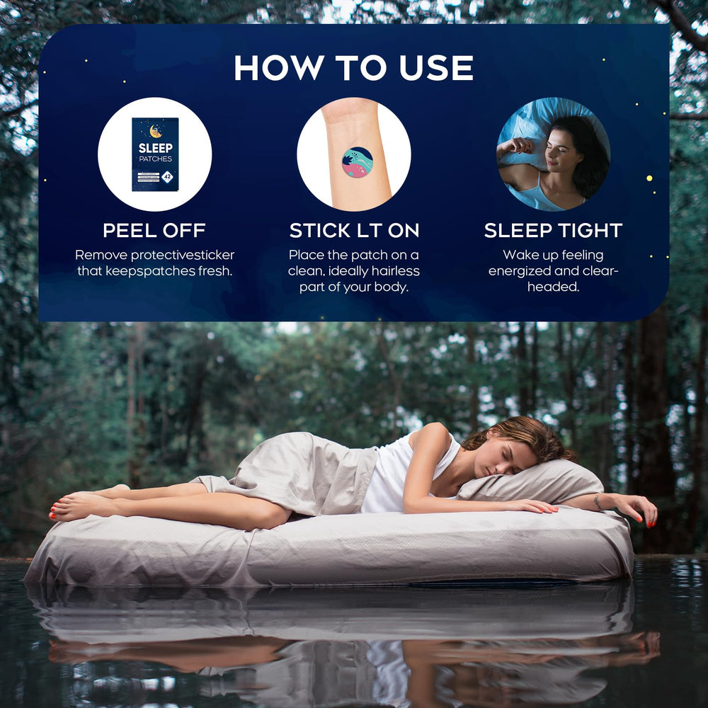 RAAYAM Sleep Patch worn on forearm at night