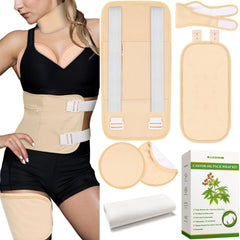 Raccomb Castor Oil Pack Wrap Stomach with adjustable fit for versatile coverage.