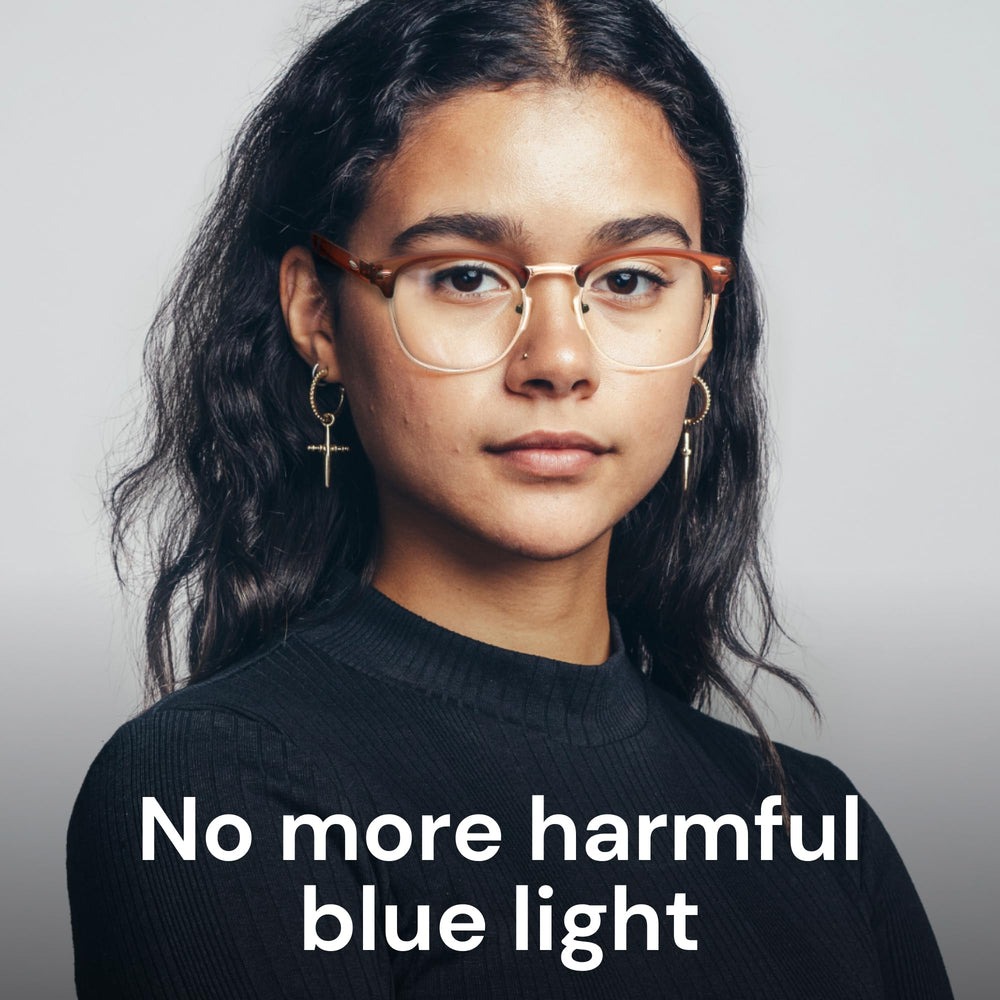 Racico lightweight blue light glasses designed for all-day wear