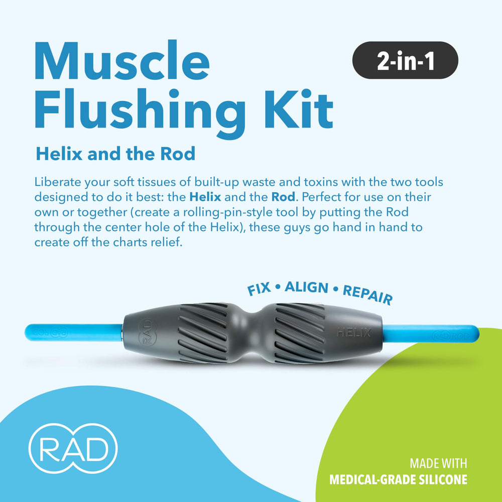 RAD 2-in-1 foam roller neck release soothes tension