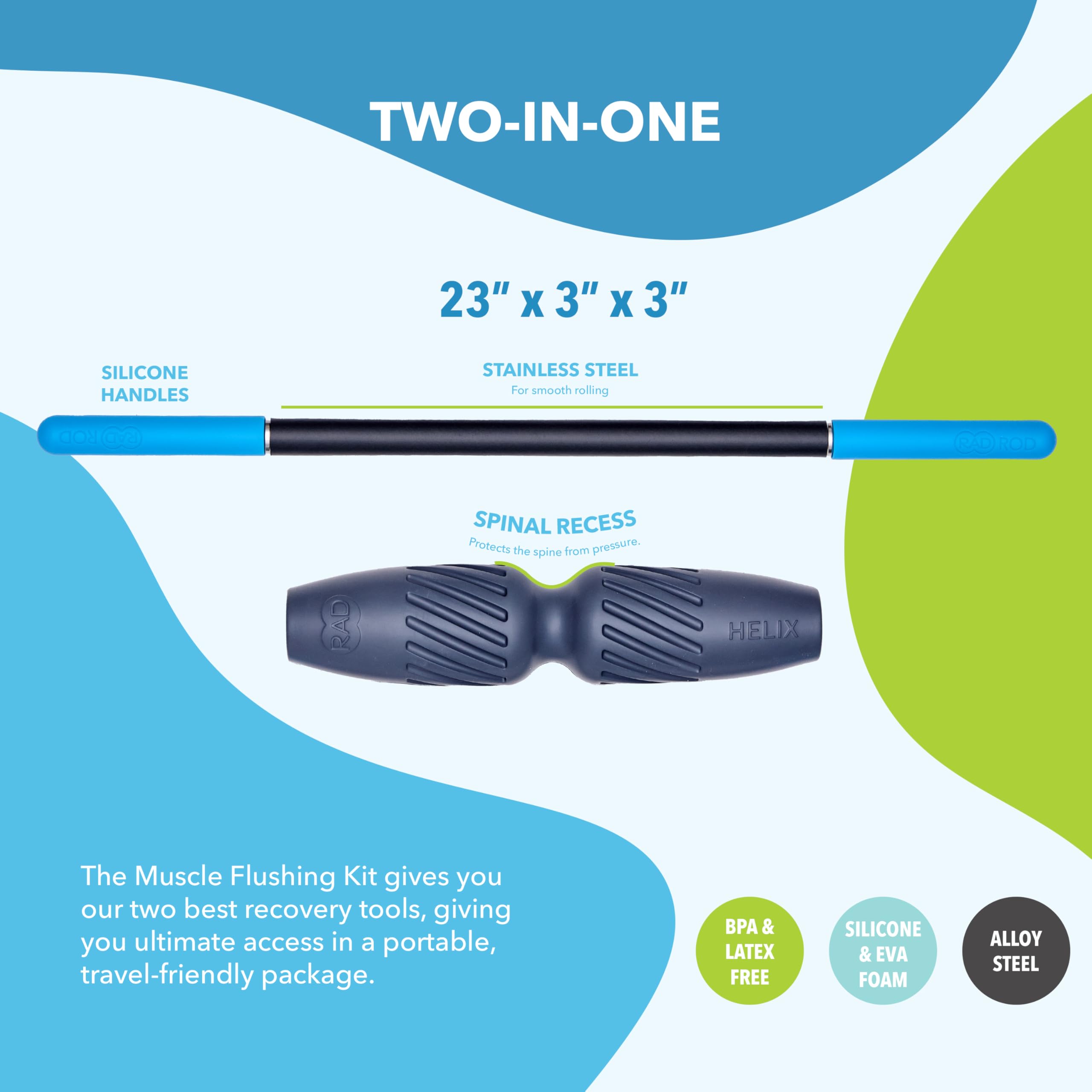 RAD 2-in-1 kit steel-core durability supports long-term use