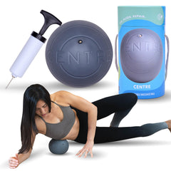 RAD Centre abdominal-massage shows gentle access to core muscles for soothing release.
