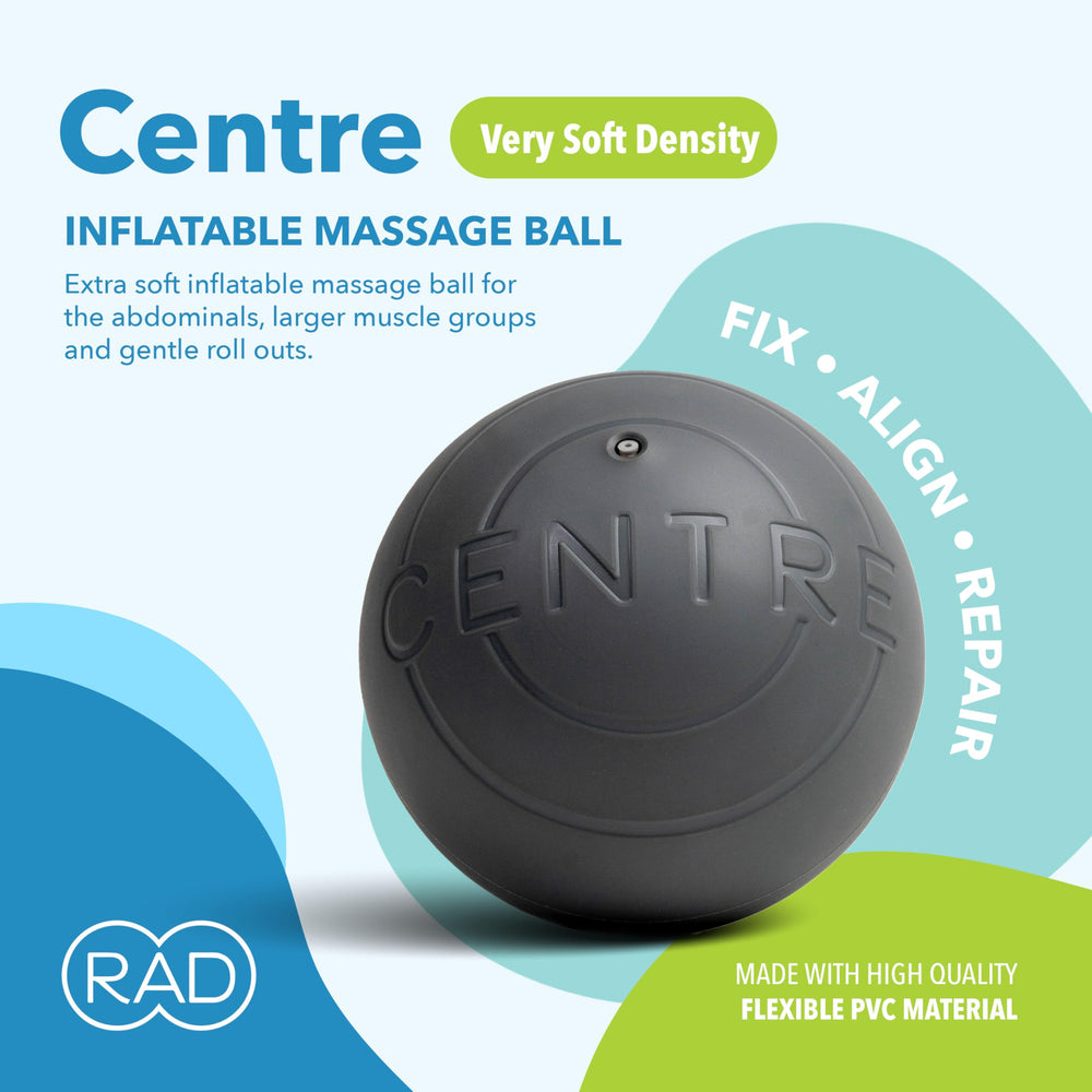 RAD Centre neck-release supports delicate neck tension relief and comfort.