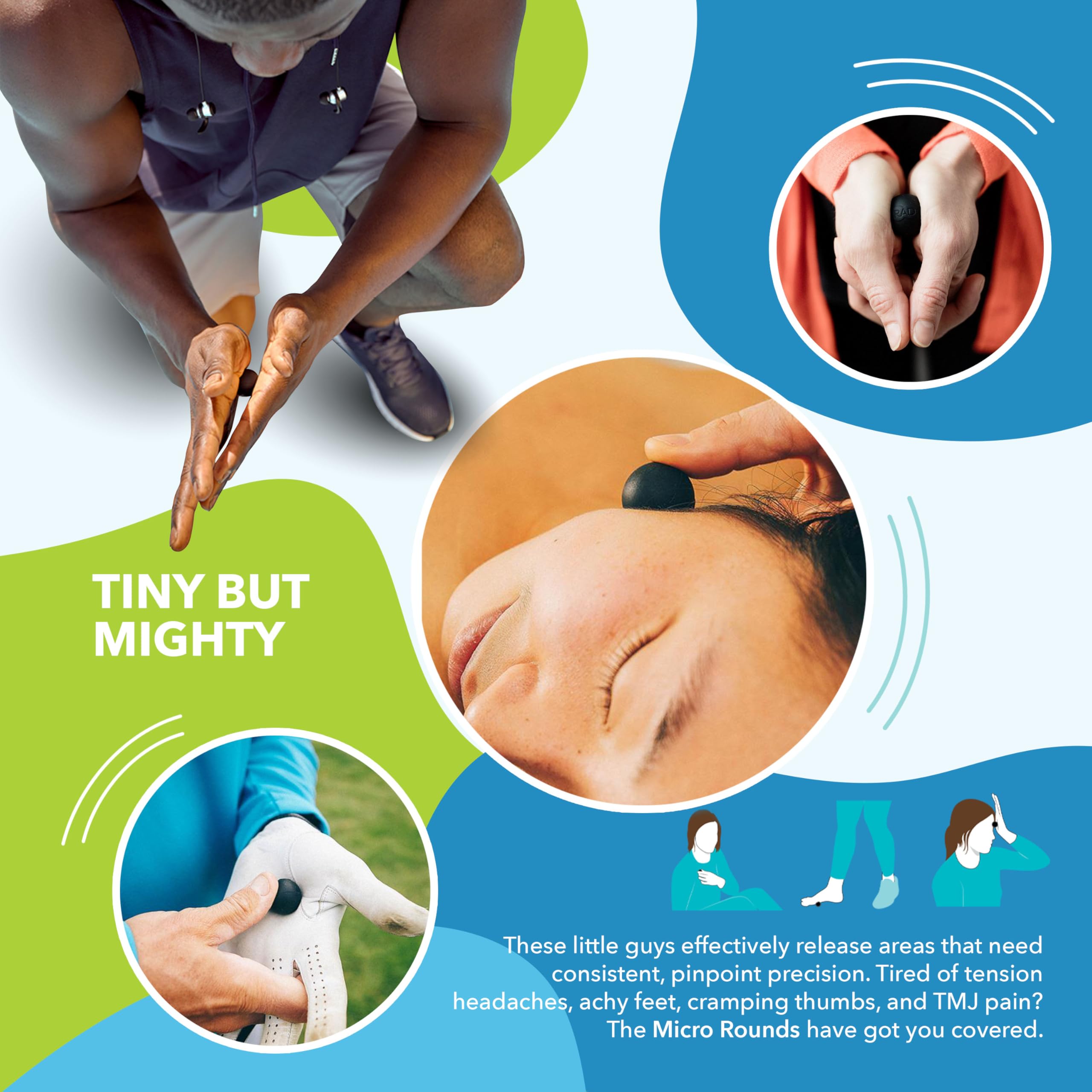 RAD Micro Rounds jaw relief activation for facial tension.