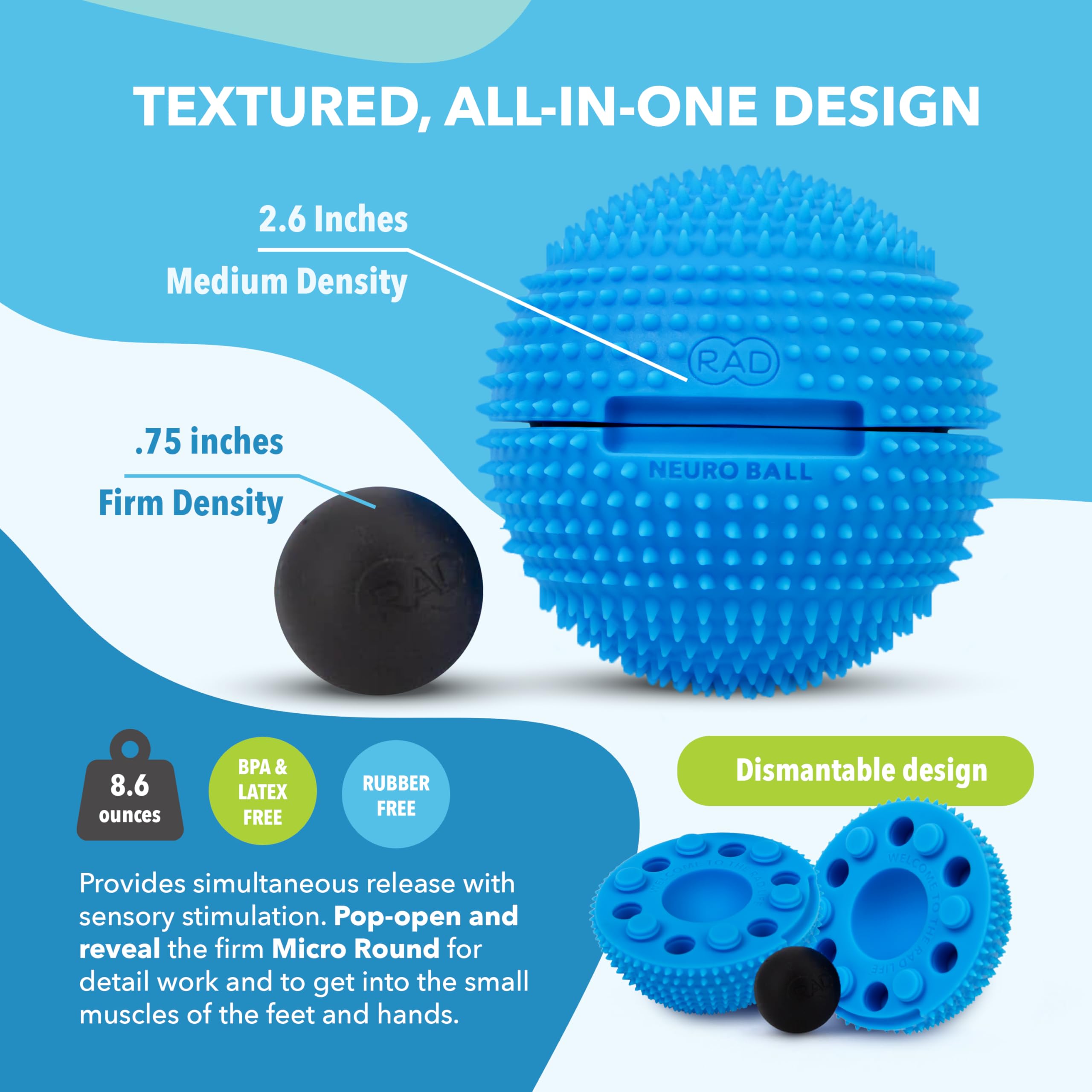 RAD Neuro Ball bonus micro-round for pinpoint relief on small areas