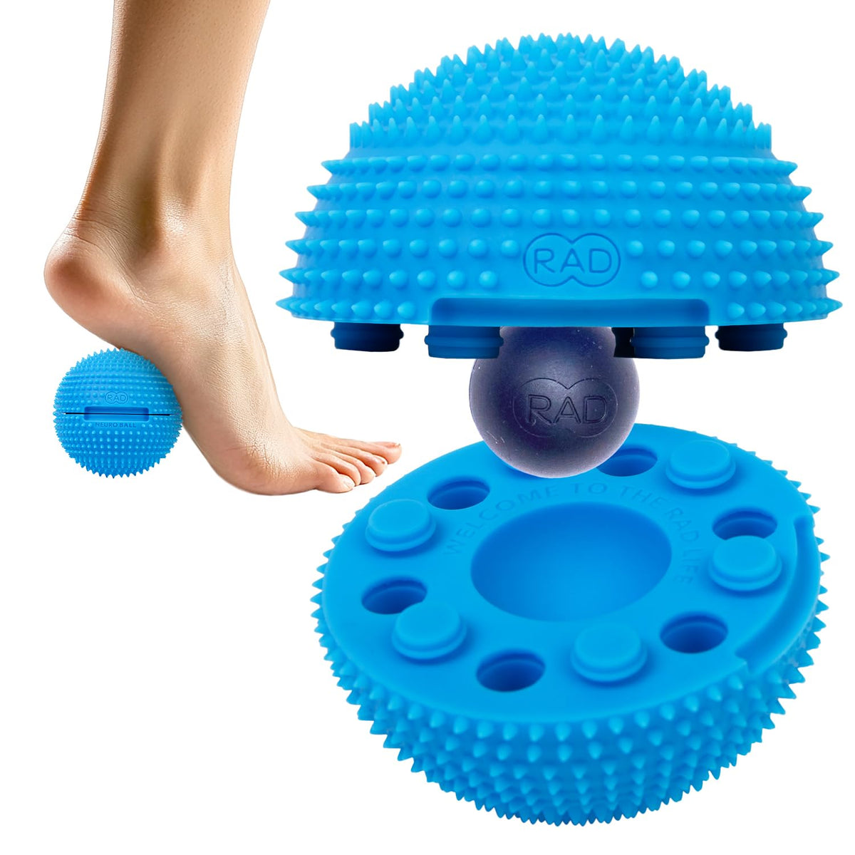 RAD Neuro Ball foot-roller arch for arch relief and comfortable steps