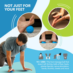 RAD Neuro Ball two domes stationary work for dual-foot sessions