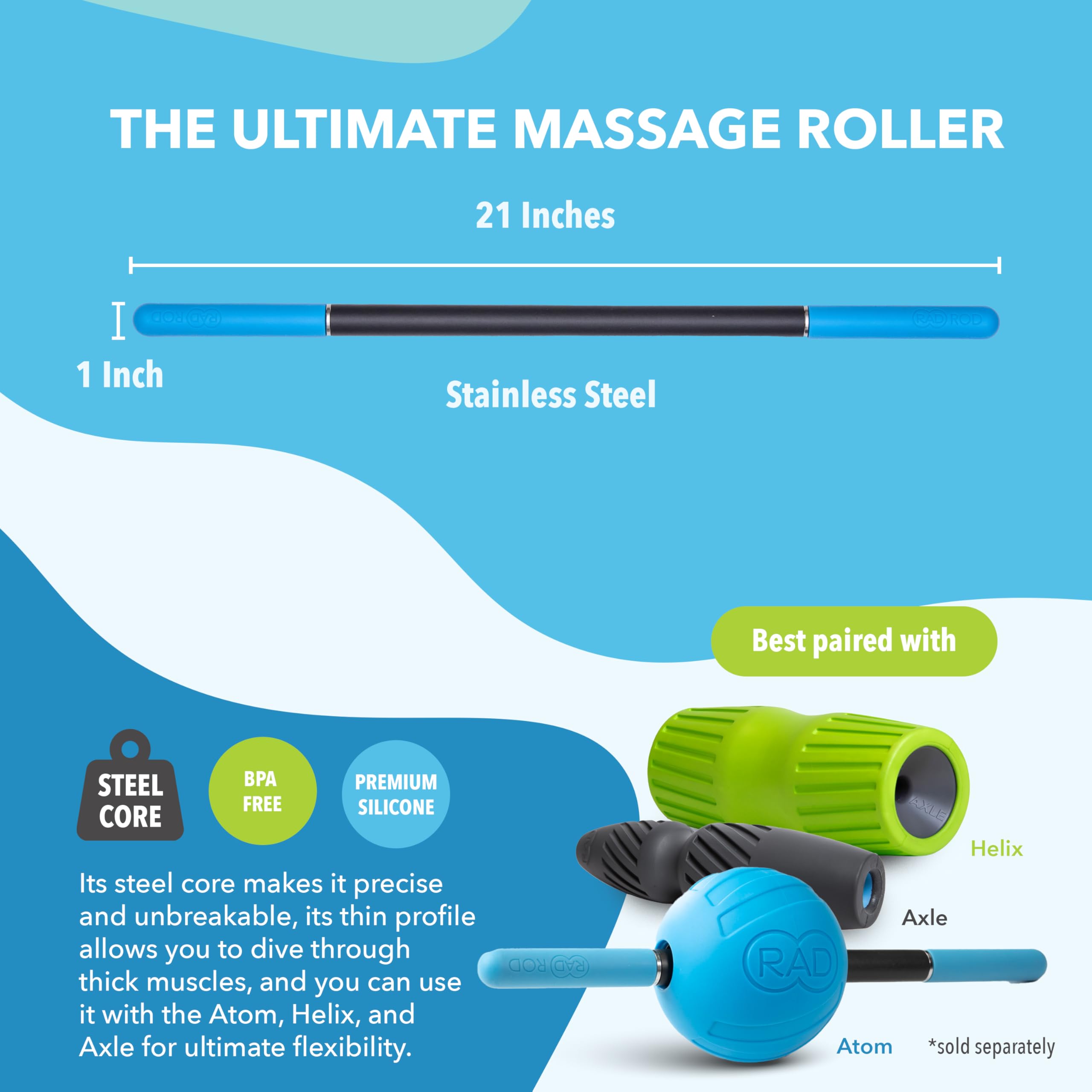 RAD Rod works on glutes and hamstrings during recovery sessions.