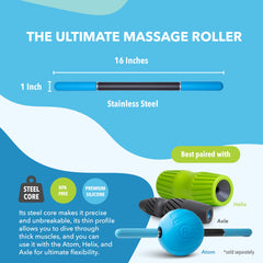 RAD Rod Mini full-body massage tool demonstrating versatility