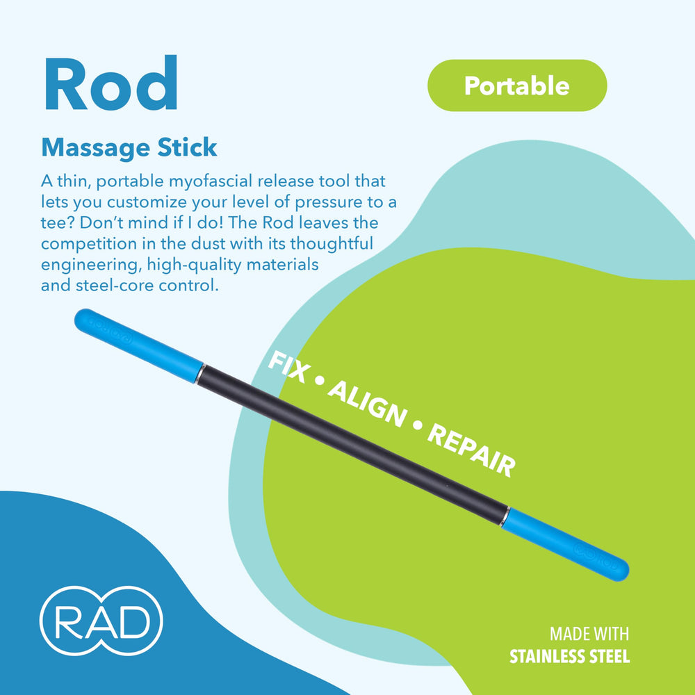 RAD Rod targets quads and IT bands for improved mobility.