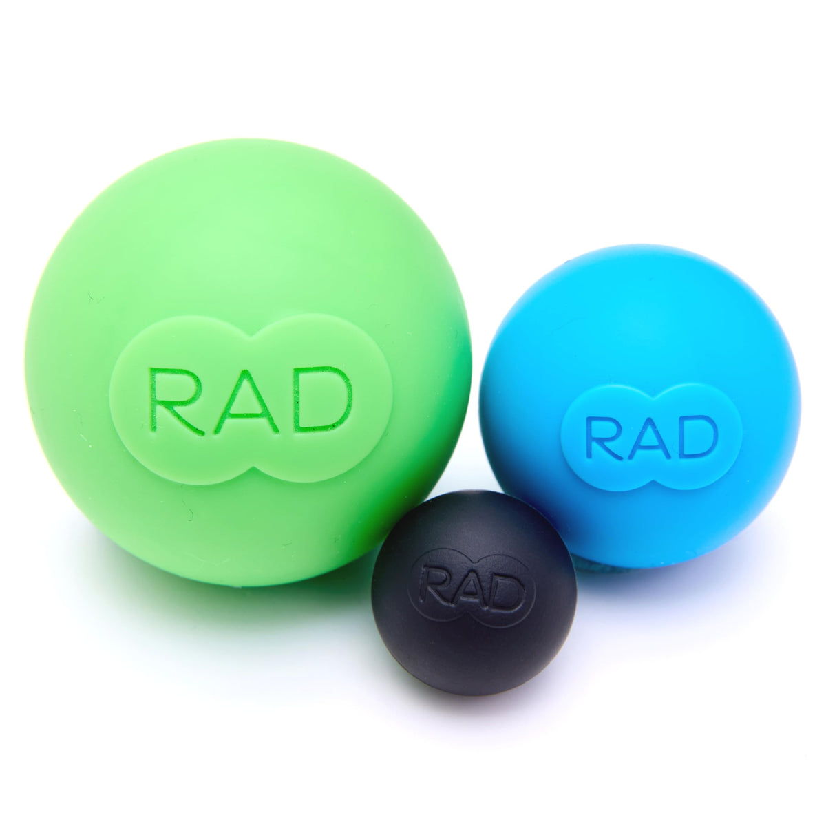 RAD Rounds green soft ball closeup for gentle deep tissue relief.