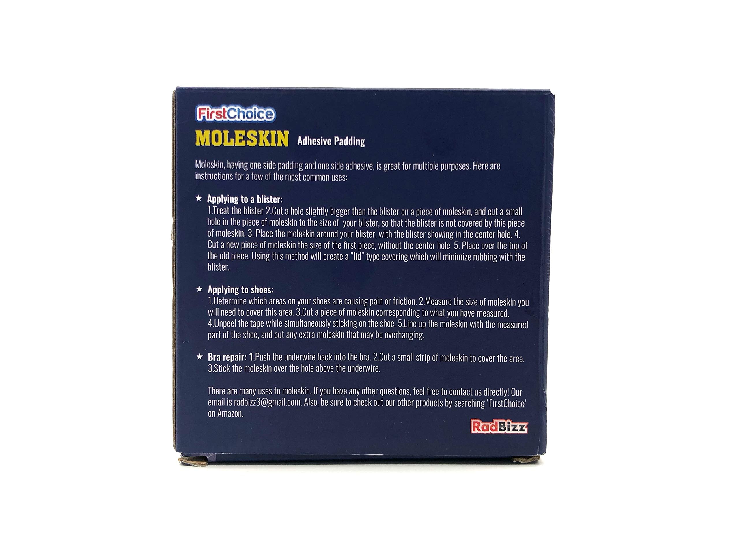 RadBizz Cinta Moleskin: prevención de ampollas en caminatas.