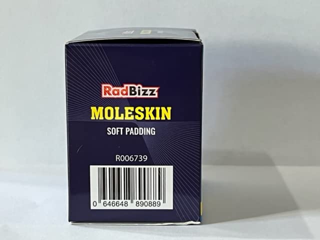 RadBizz Moleskin: adhesivo duradero para fijación fiable.