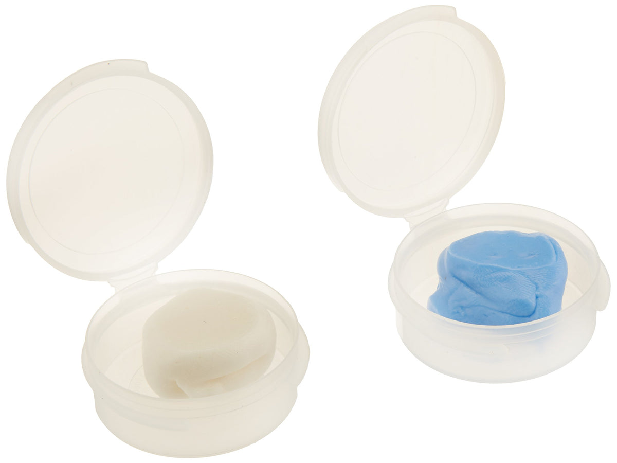 Radians custom molded earplugs blue pack offering a personalized, comfortable fit.