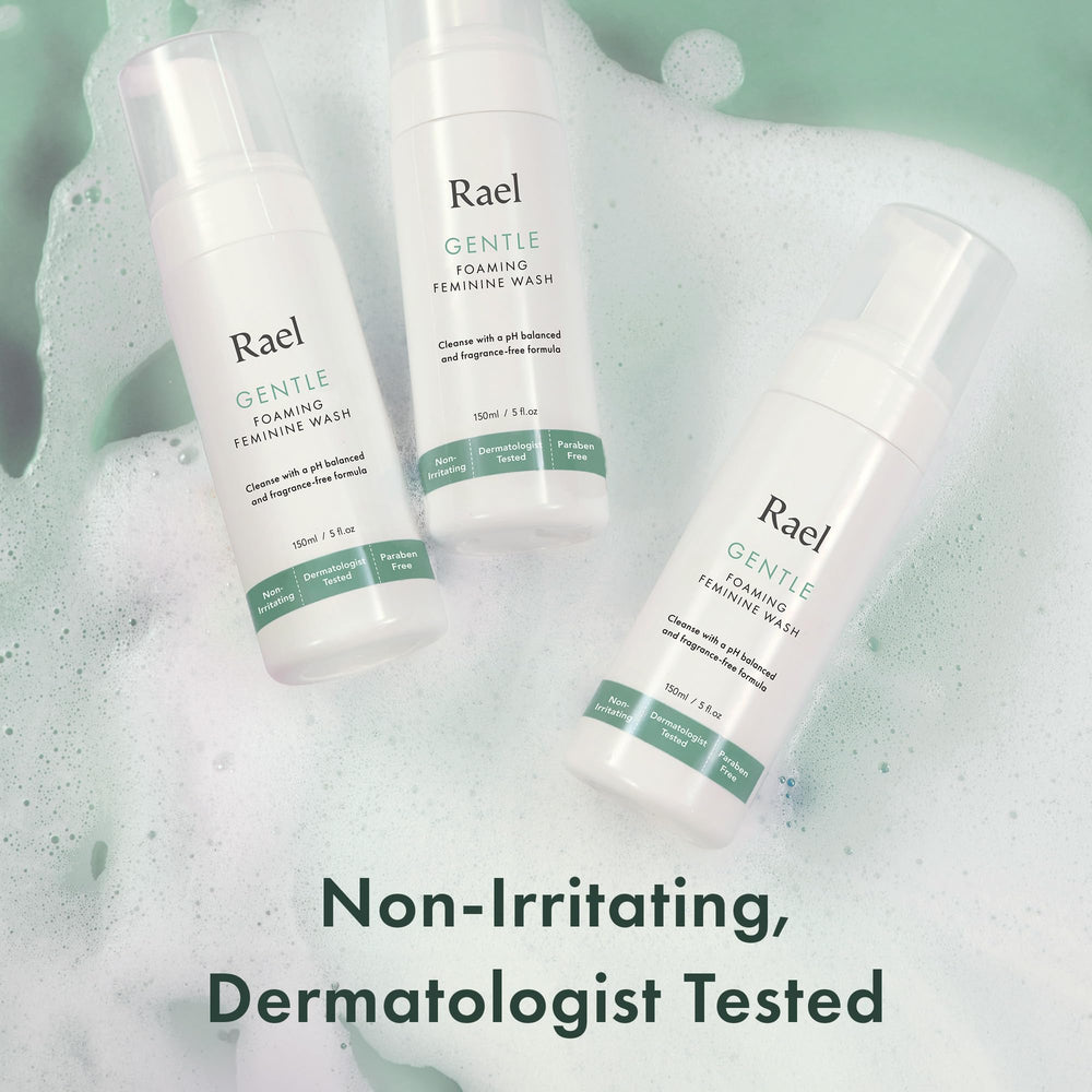 Rael feminine wash clean ingredients list emphasizes natural origin.