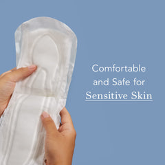 Rael pads showing leak-guard technology and side panels for protection