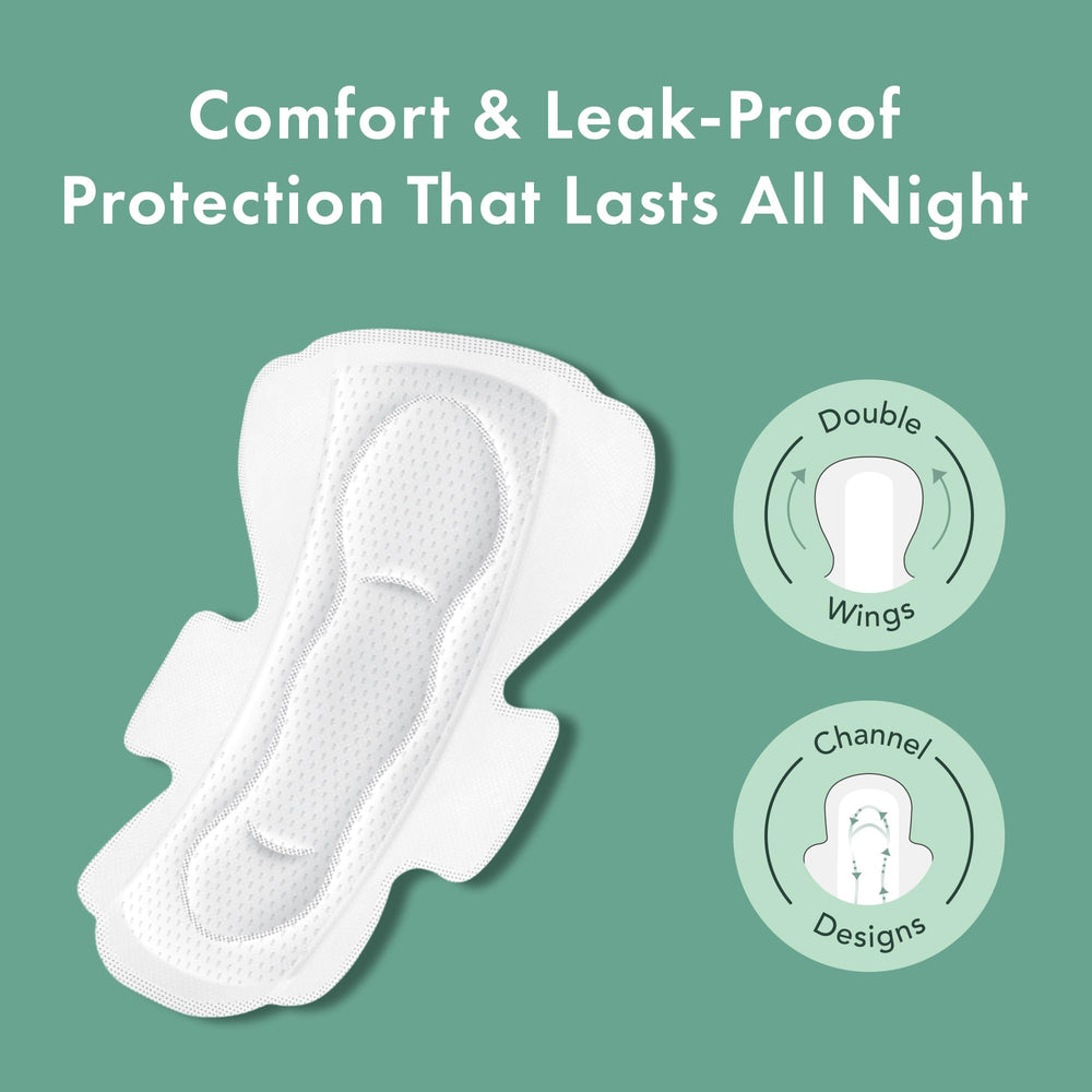 Rael pads heavy absorbency core view for reliable leakage protection