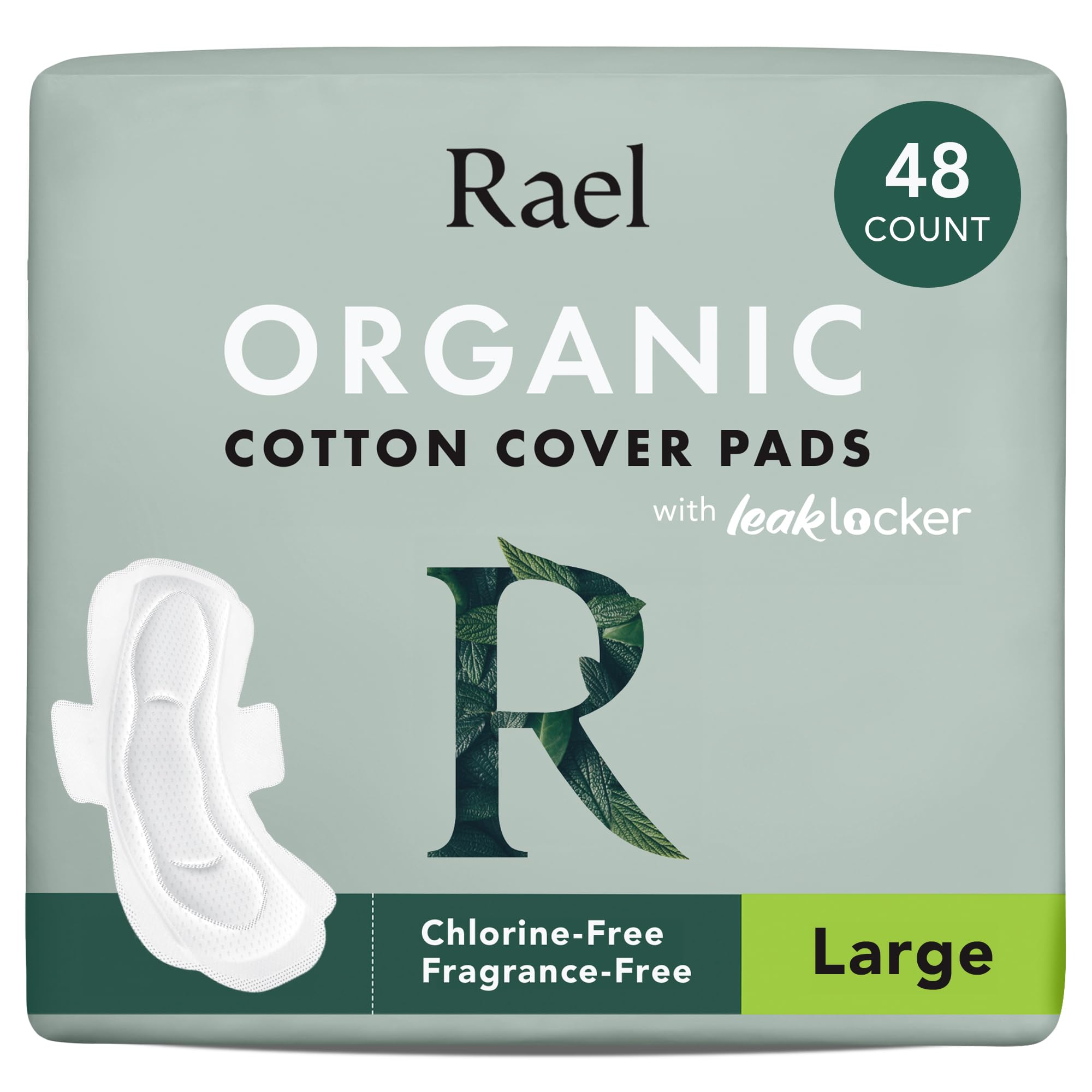 Rael Pads with organic cotton top sheet close-up for soft, toxin-free skin contact
