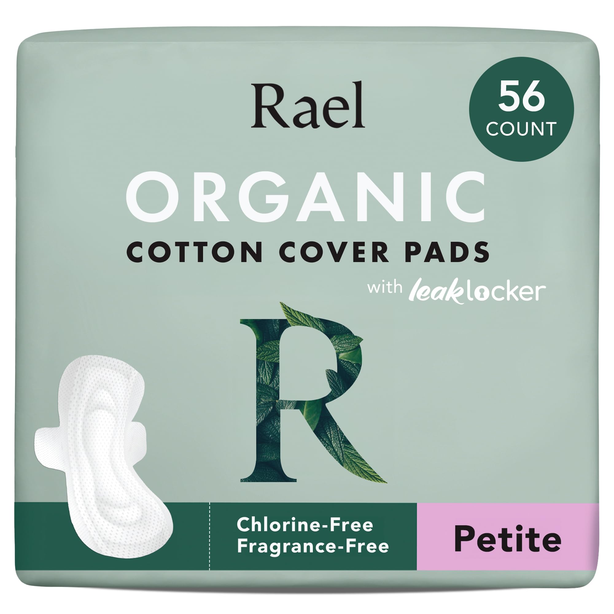 Rael pad with organic cotton top sheet offers breathable daily protection