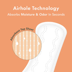 Rael panty liners ultra-thin design stays discreet under clothing.