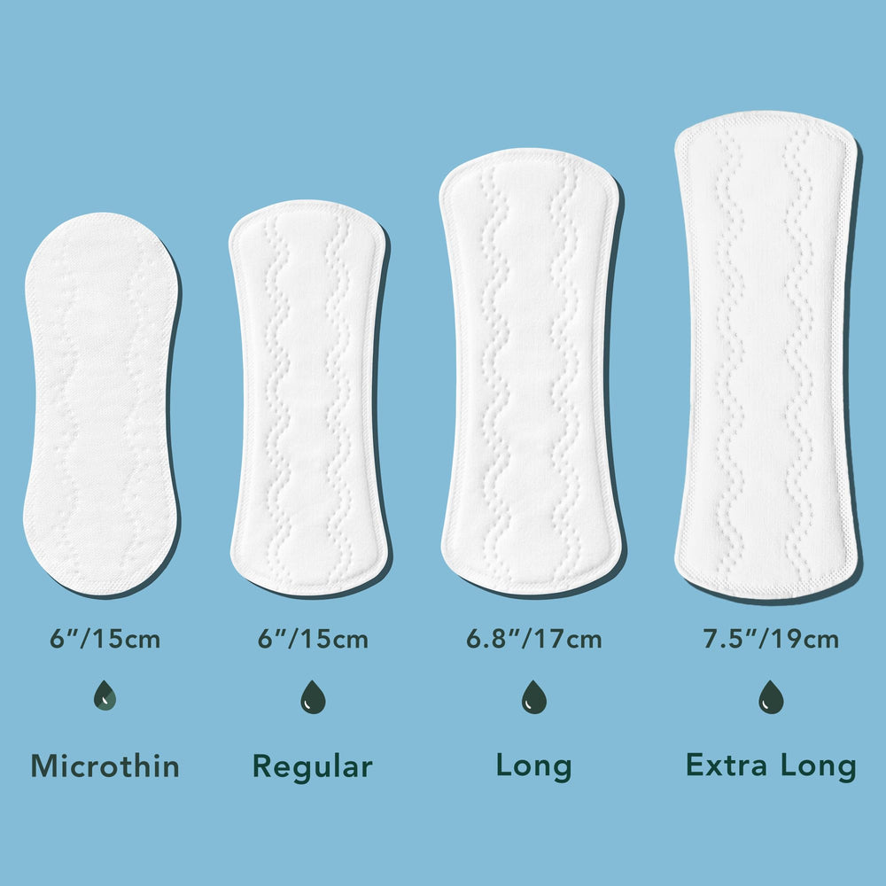 Rael panty liners are unscented and chlorine-free for sensitive skin.