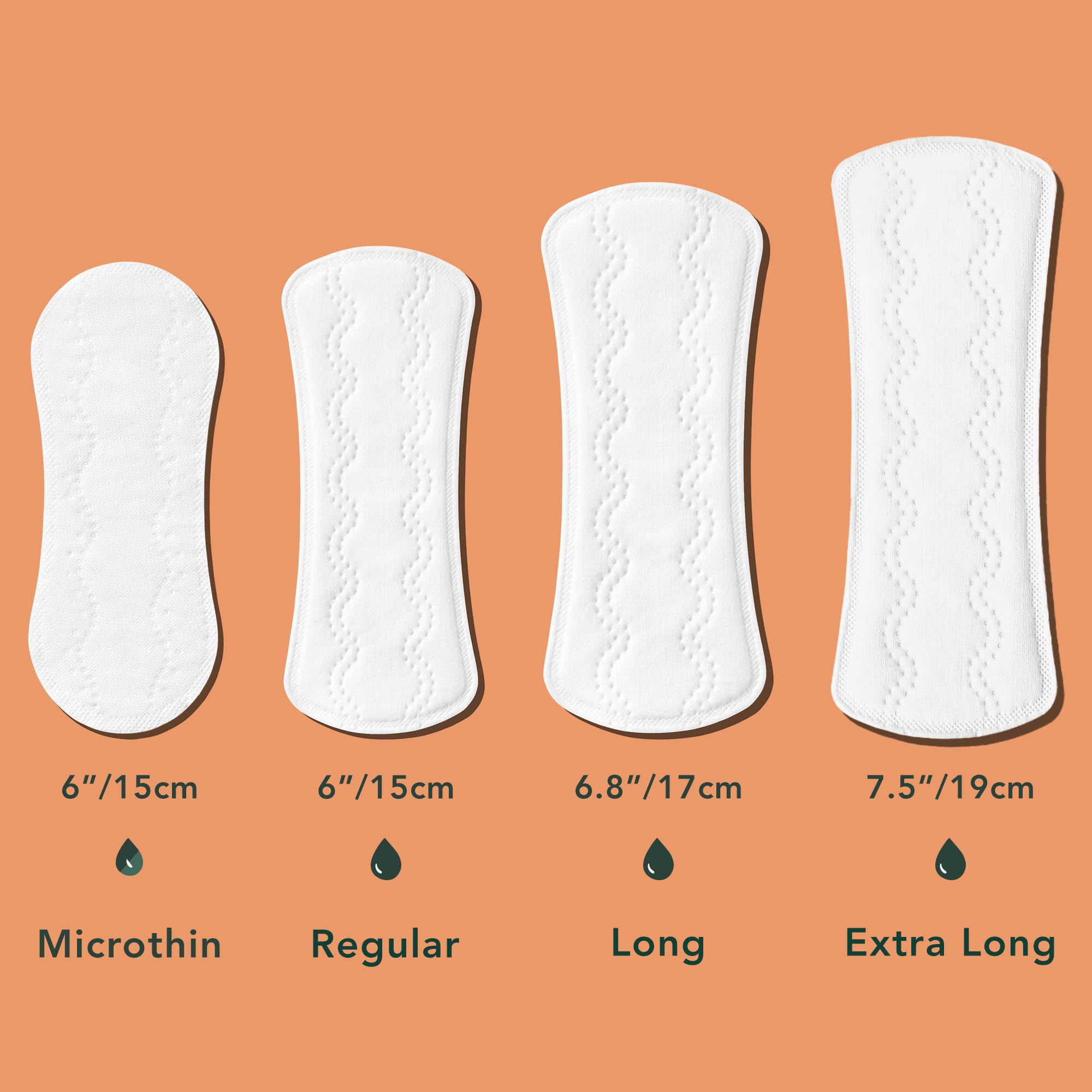 Rael unscented liners suitable for sensitive skin