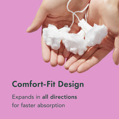 Rael tampons featuring Leak Locker technology for secure protection