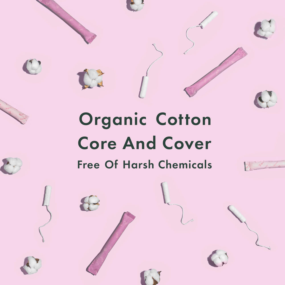 Rael organic cotton cover provides skin-friendly protection with chlorine-free materials.