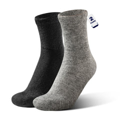Rahhint Alpaca Wool Diabetic Socks with wide cuff for comfortable daily wear.