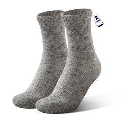 Rahhint Alpaca Wool Diabetic Socks with non-binding cuff for all-day comfort.