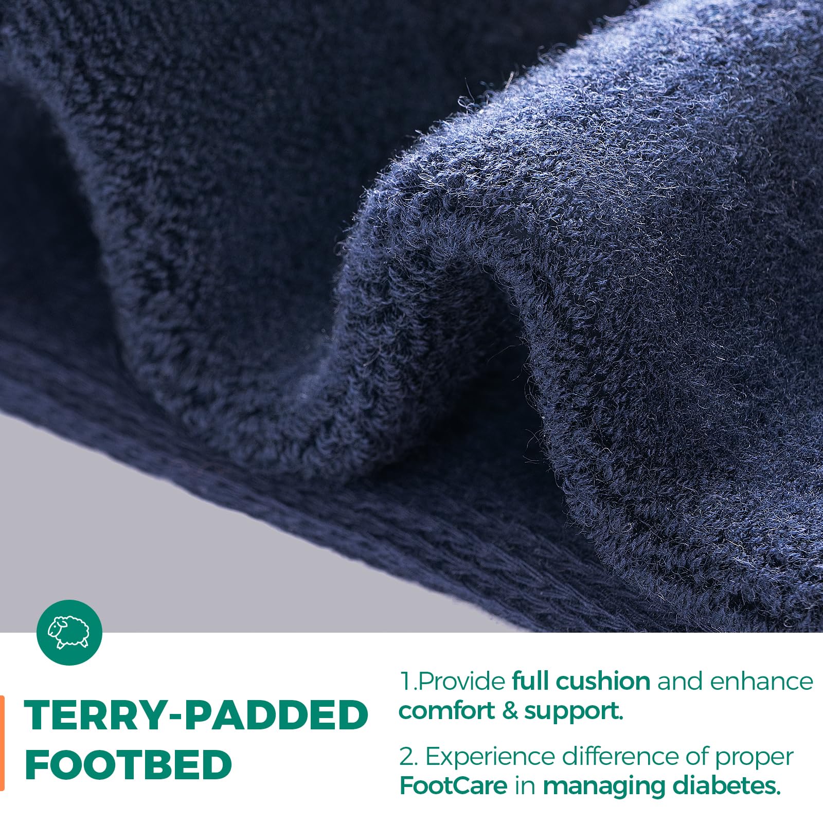 Rahhint Pro loose-fit crew socks worn with dress shoes for all-day wear