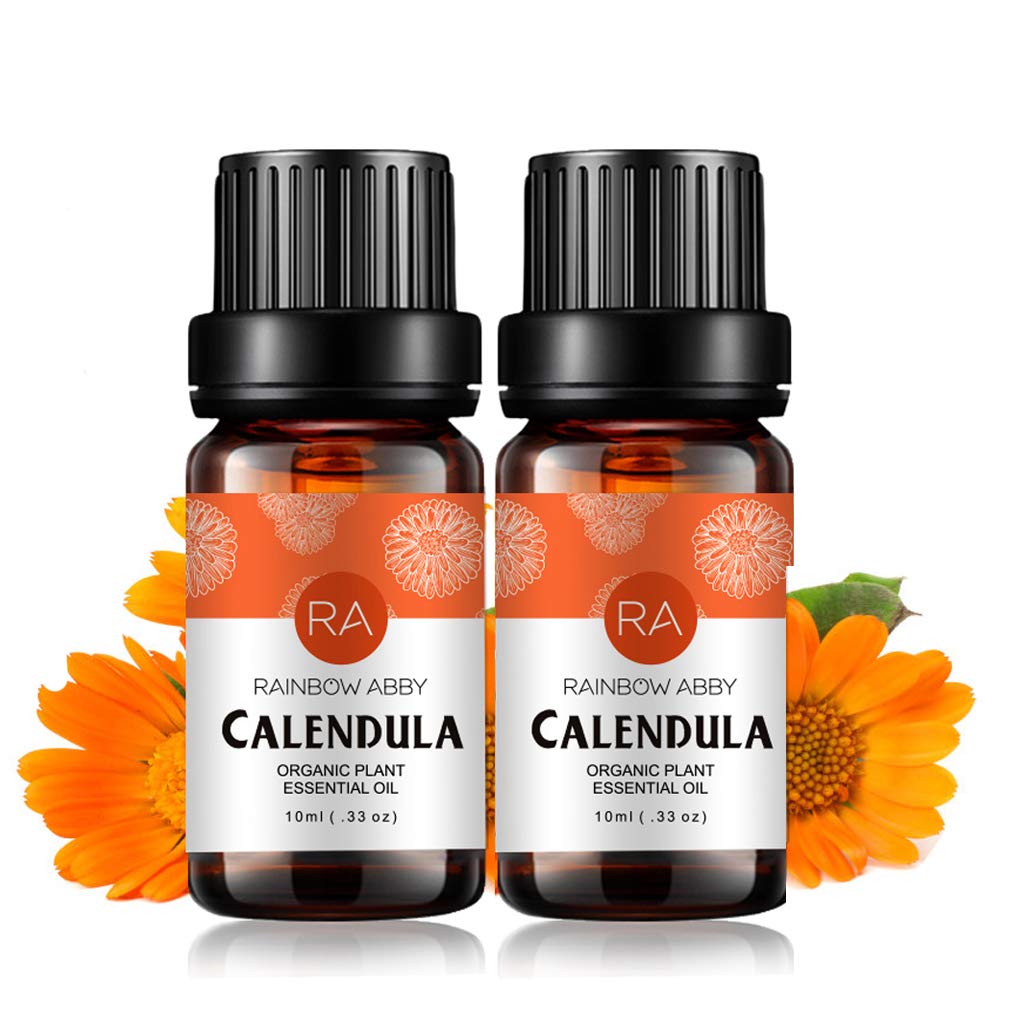 Rainbow Abby Calendula essential oil bottle for diffuser use