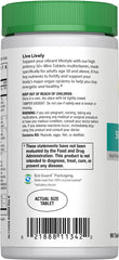 Rainbow Light 50+ three-mini-tablet daily dose, supports immune and digestive health.