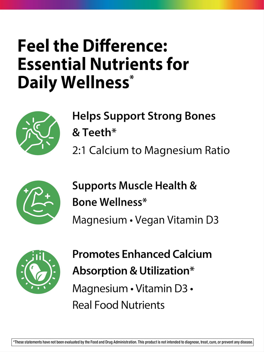 Rainbow Light Calcium Complex being taken as part of daily routine