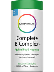 Rainbow Light Complete B-Complex bottle showing convenient daily energy support.