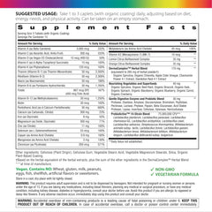 Rainbow Light DermaComplex blend ingredients close-up showing botanical boost for skin and digestion.