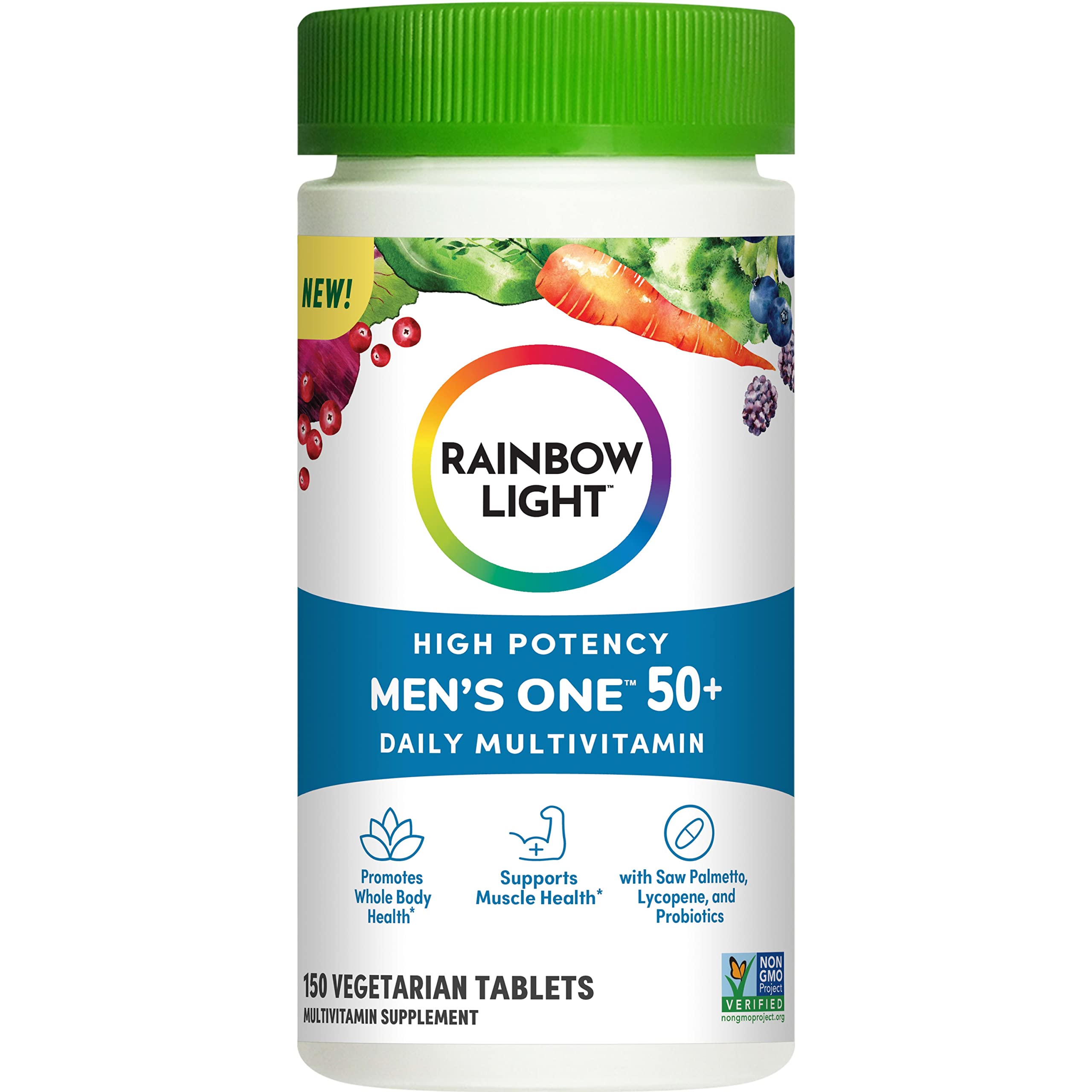 Rainbow Light Men’s One 50+ CLEAN RAW icon reflects purity and minimal processing.