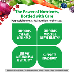 Rainbow Light Mens One vitamin C, D, zinc blend image; potential immune support and heart health backing.