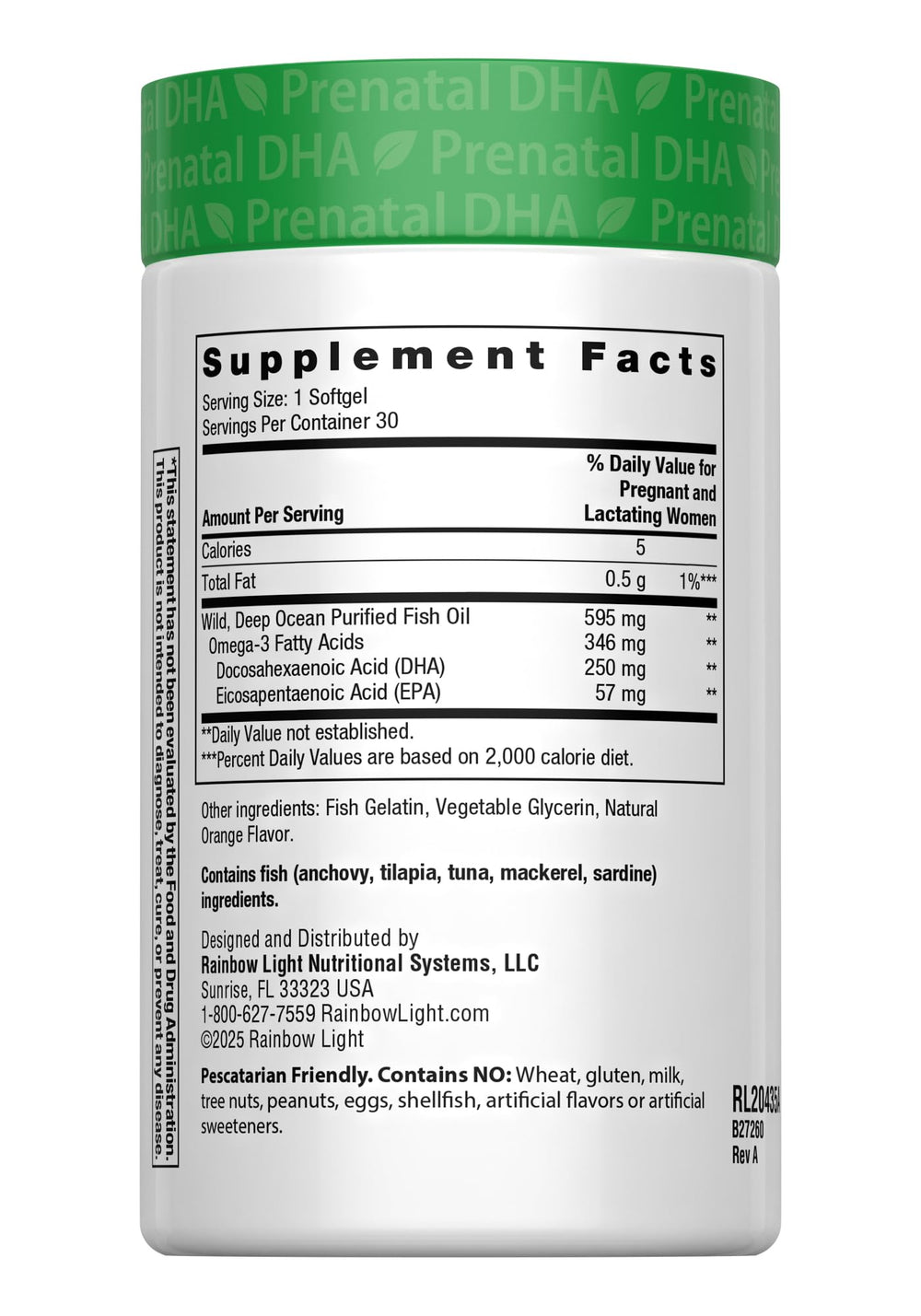 Rainbow Light Prenatal Duo packaging shows a convenient daily supplement kit