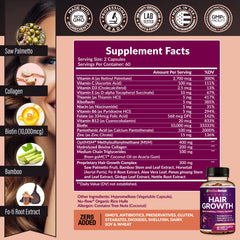 Rainbow Nutrients biotin capsules close-up for strong, shiny hair.